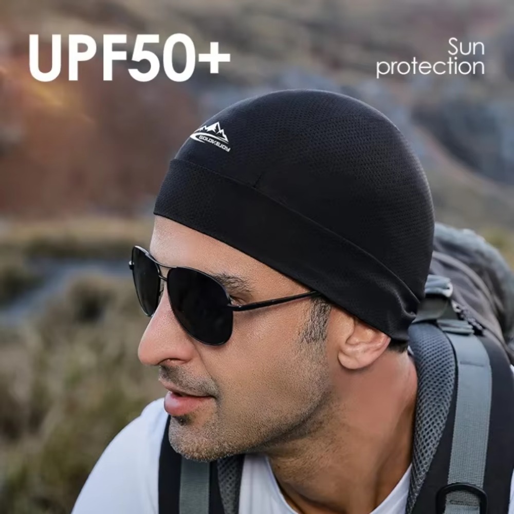 Skull Cap Helmet Liner - バイク用キャップ 速乾性 UVカット スポーツハット 冷却スカルキャップ ヘルメットライナー