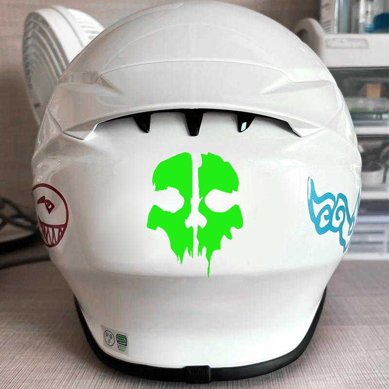 オートバイ用のスケルトンステッカー,モトクロス用のスカルステ - Skull Cap Helmet Liner のレビューと価格
