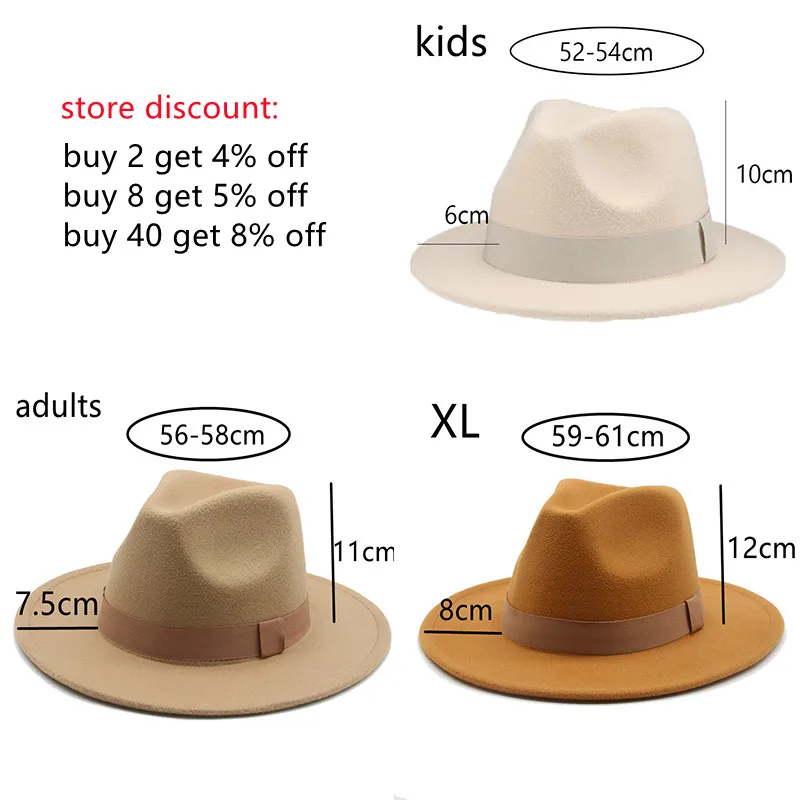 フェドラハット 女性用冬用帽子 リボンバンド付き メンズハッ - Fedora Hat Wool のレビューと価格