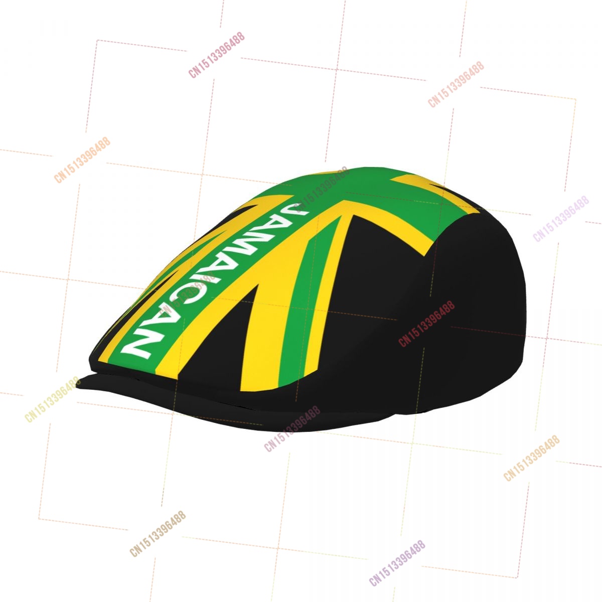ジャマイカ英国国旗柄男女兼用フラットアイビーガツビーニュース - Newsboy Cap Ivy のレビューと価格