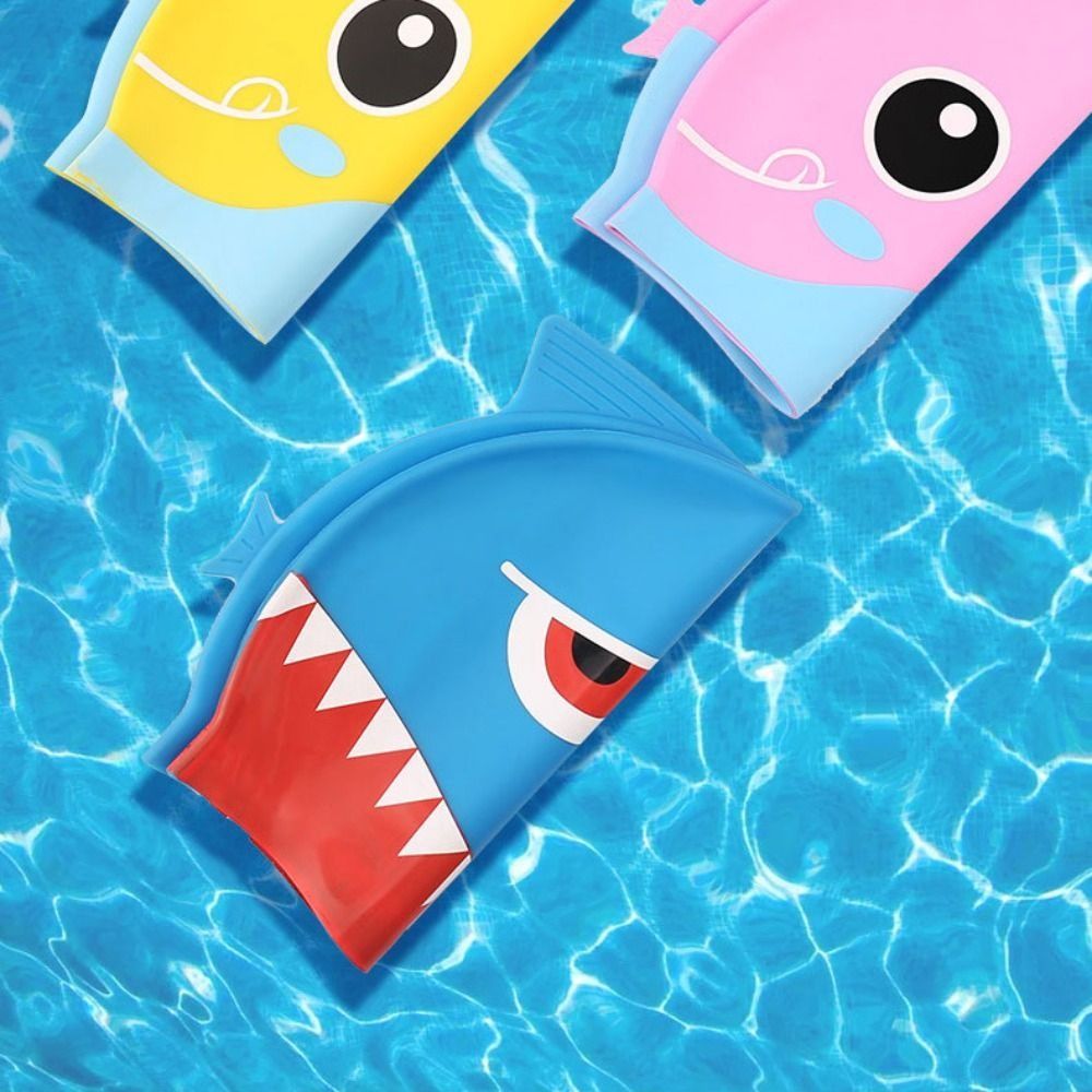 シリコン素材のロングヘア用耳保護恐竜柄伸縮性スイミングキャッ - Swim Hat Silicone のレビューと価格