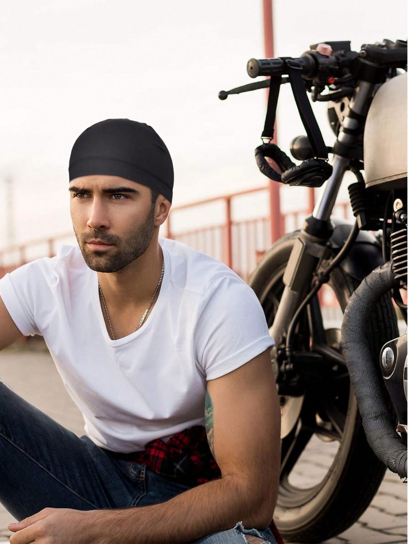 1個入りスカルキャップ ヘルメットライナー 吸汗速乾キャップ - Skull Cap Helmet Liner のレビューと価格