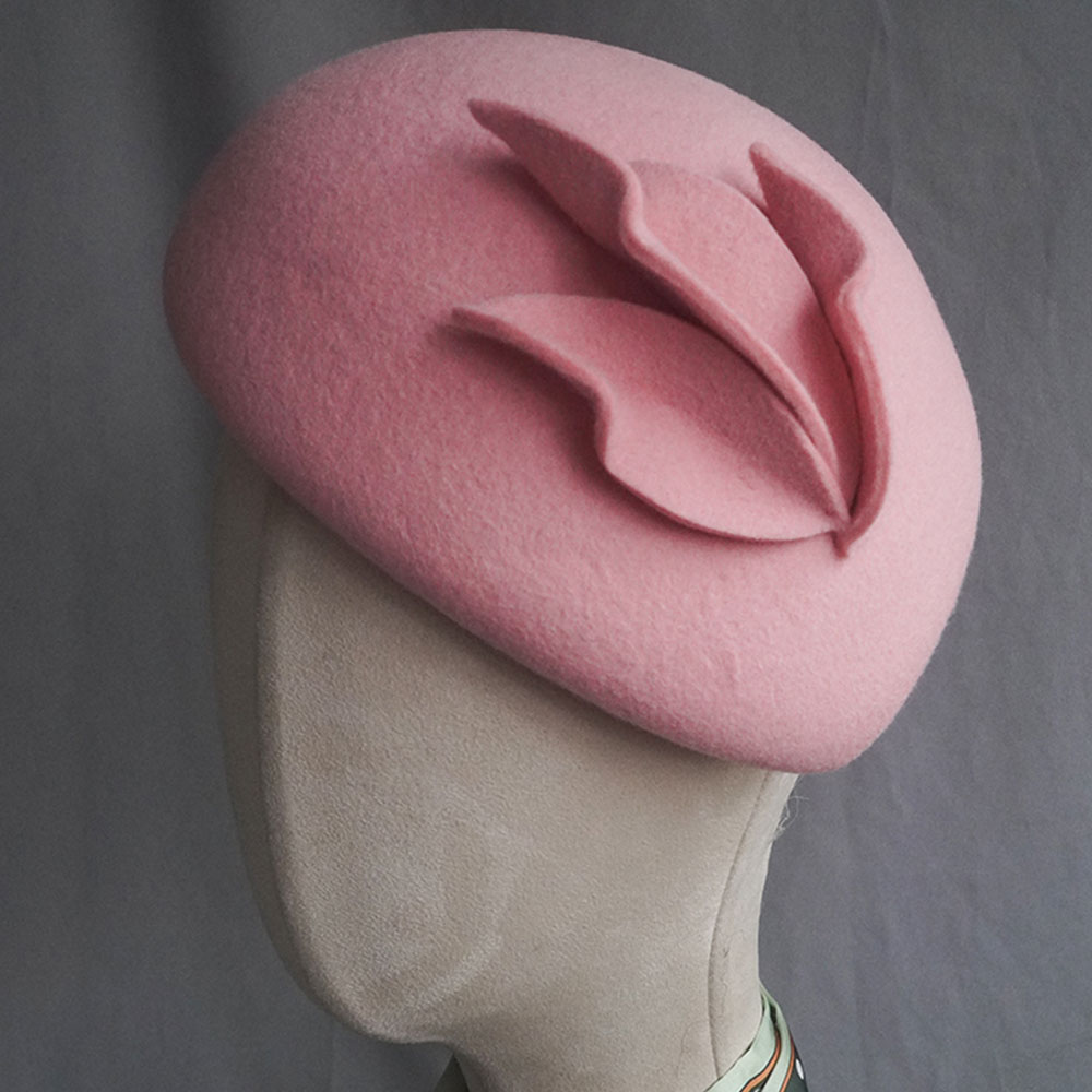 日焼け止めの女性のためのシックなウールのフェルトの帽子,花付 - Beret French Wool のレビューと価格